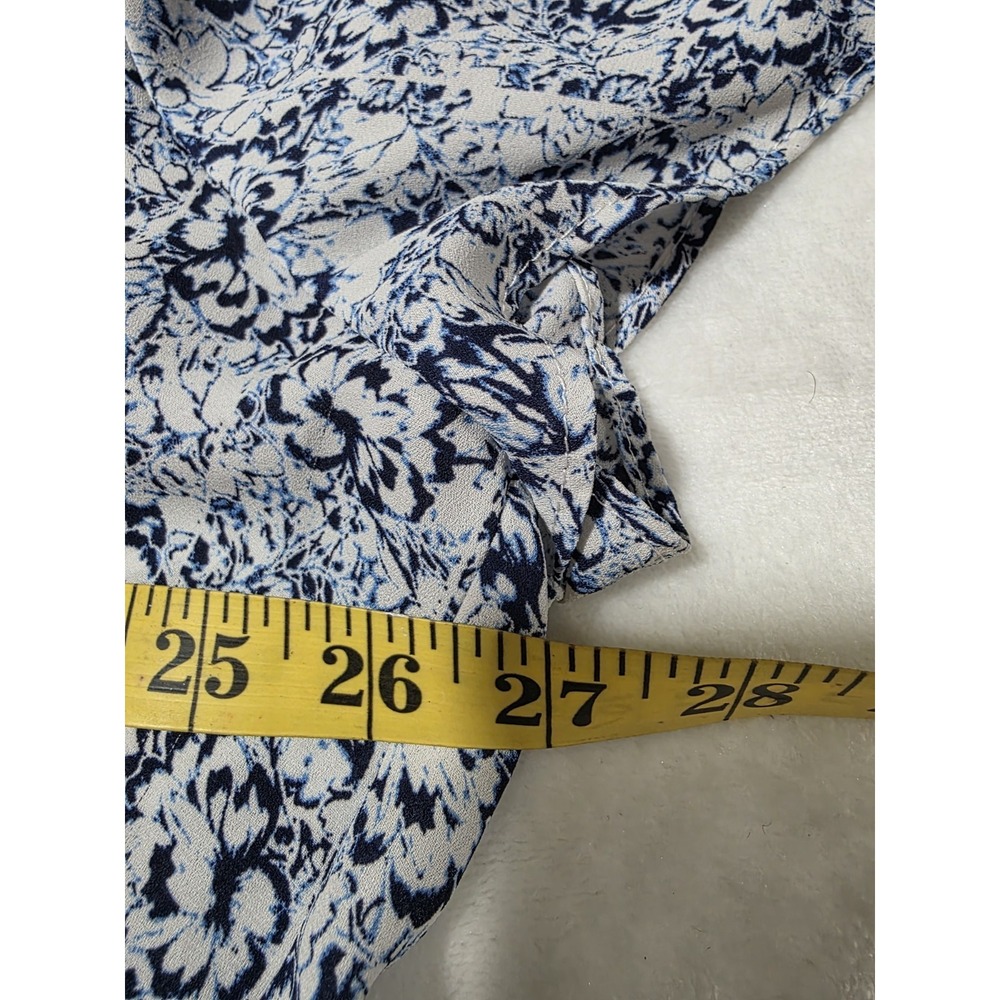 Rose + Olive Womens Floral Blouse Plus Size 3X Button Up Tunic Short Sleeve - Picture 6 of 8